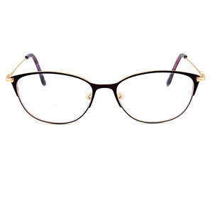BCBG Purple Gold Cat Eye Frame‎ Eyeglasses Italy Freya Eggplant 52 16 130 H12686